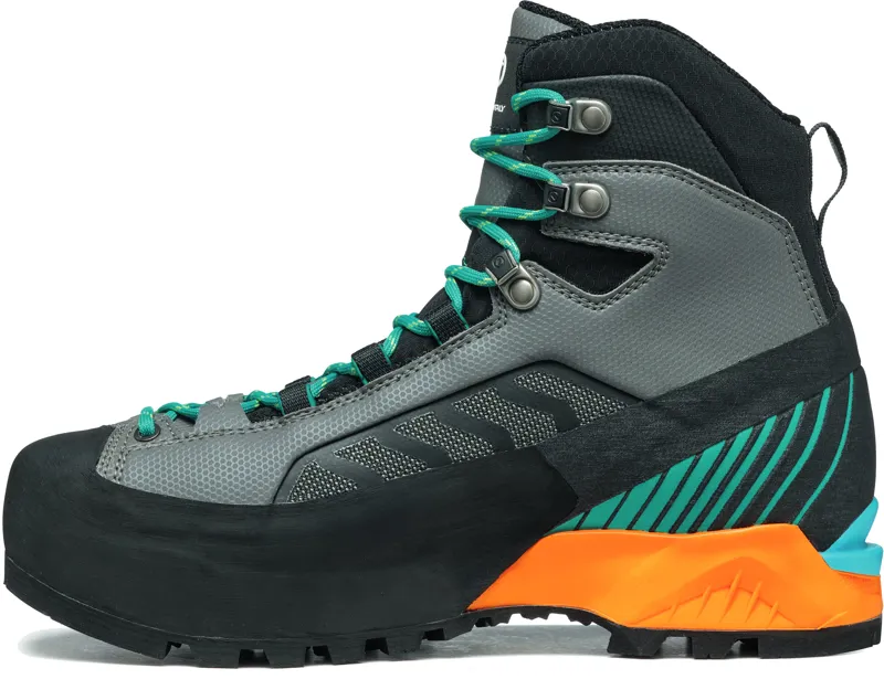 Scarpa Womens Ribelle Lite HD Boots - Iron Gray-Tropical Green-2